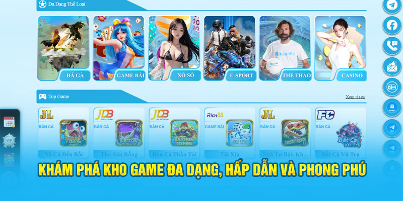 Khám phá kho game đa dạng, hấp dẫn và phong phú